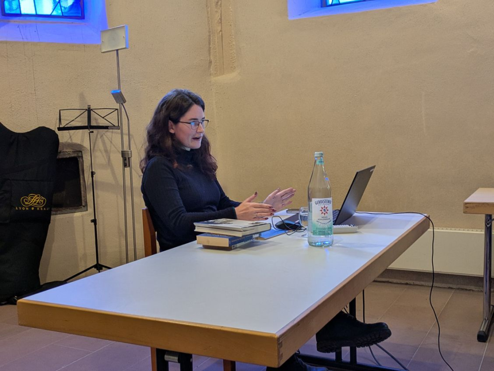 Clara Spohrer - Vortrag der Bücherei des Judentums; Quelle: BdJ Buchen